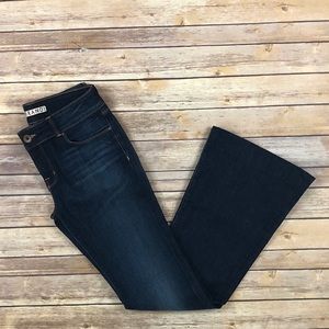J Brand Flare Wide Leg Dark Wash Jeans
